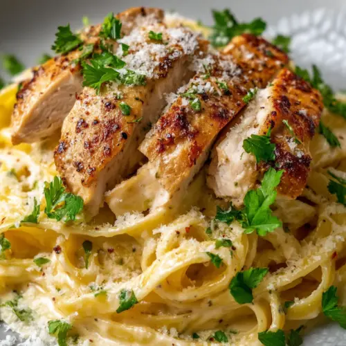Chicken Pasta with Garlic Butter