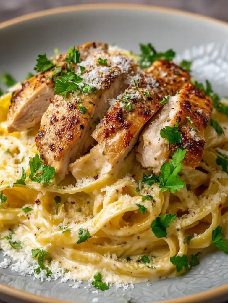 Chicken Pasta with Garlic Butter