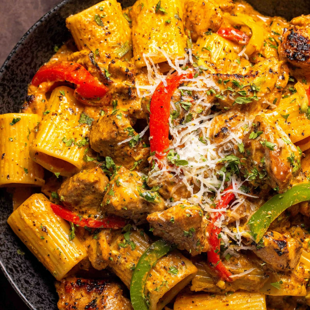 Authentic Jerk Chicken Rasta Pasta