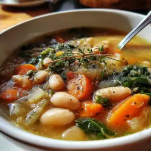 Easy Tuscan White Bean Soup