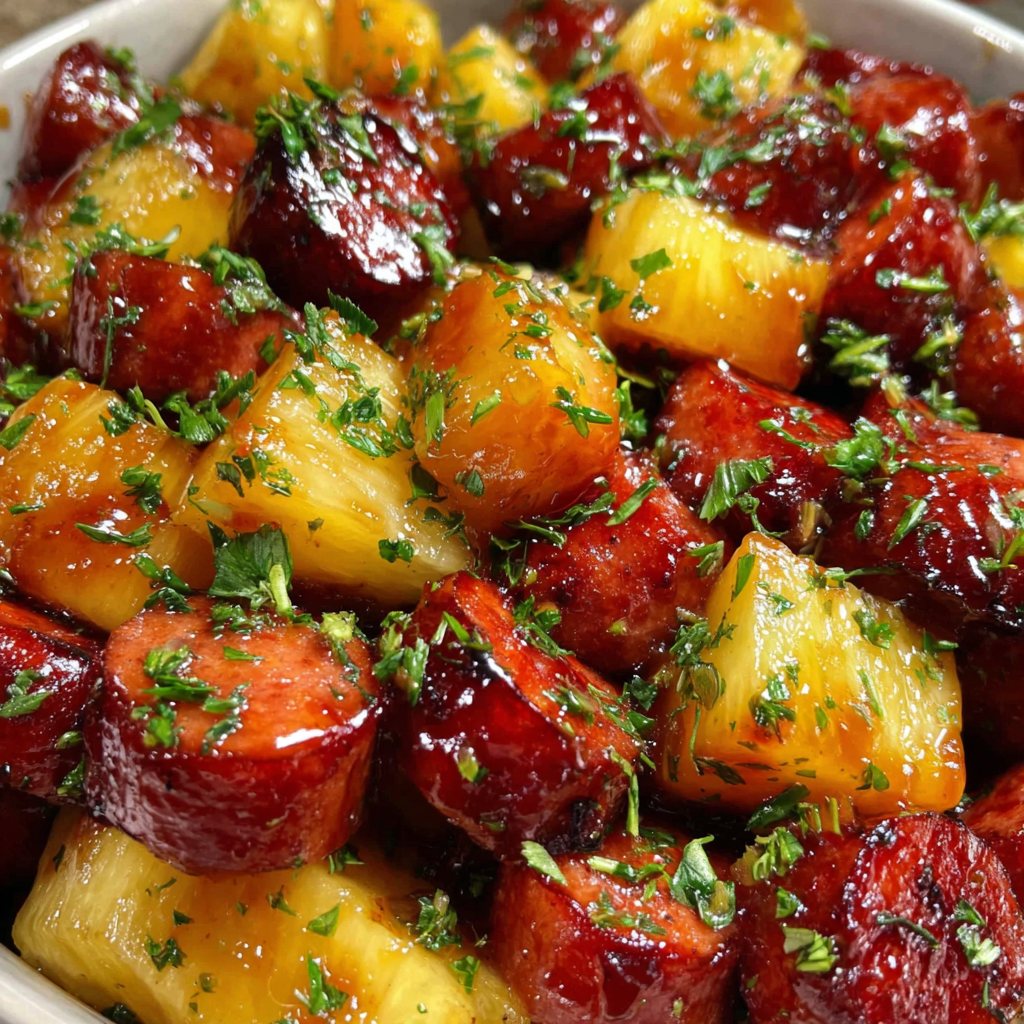 Pineapple Brown Sugar Mississippi Lil’ Smokies Bites