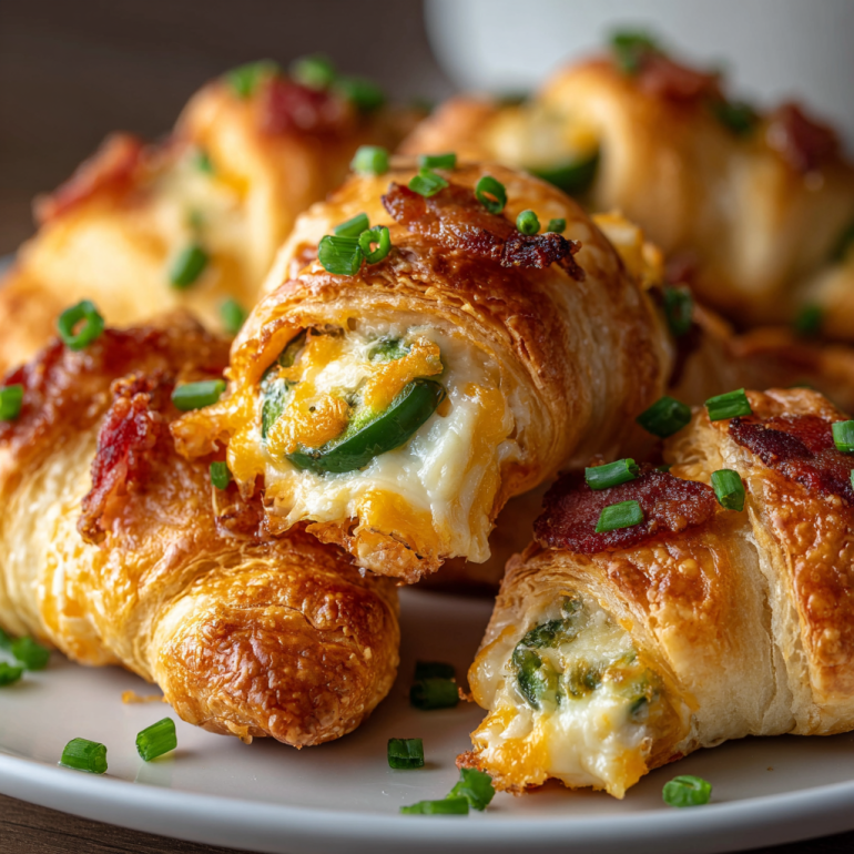 Jalapeño Popper Cheese-Stuffed Crescent Bites
