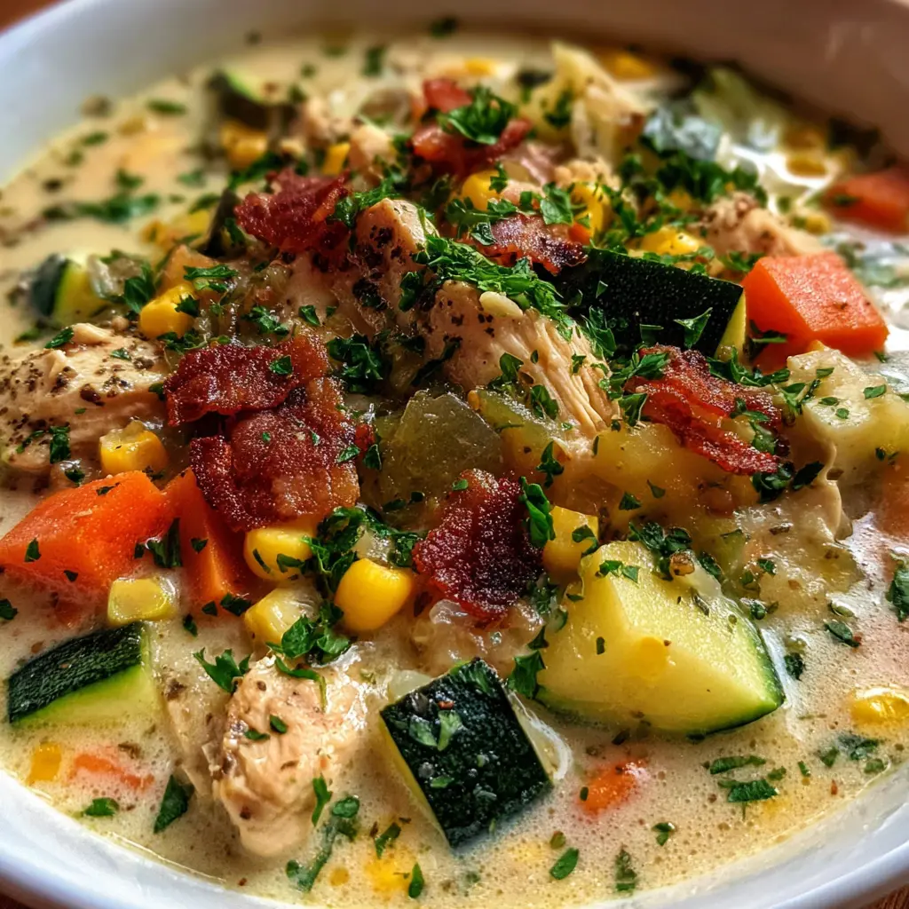 Ranch Chicken Veggie Soup