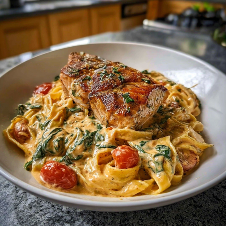 Creamy Tuscan Salmon Pasta