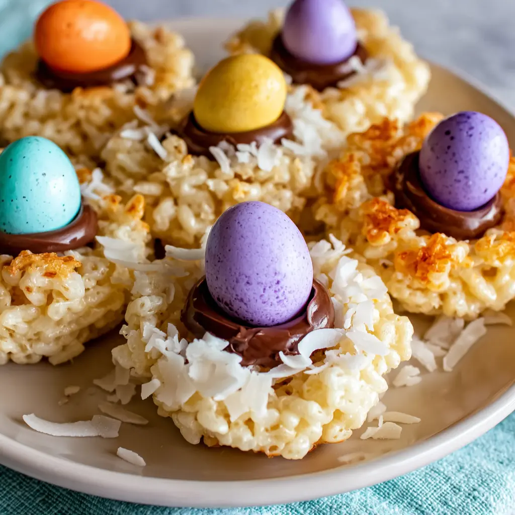 Easter Rice Krispie Nests
