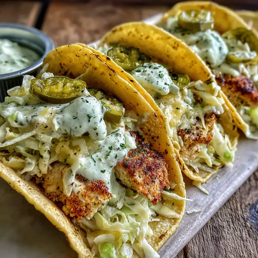 Dill Pickle Ranch Smash Chicken Tacos