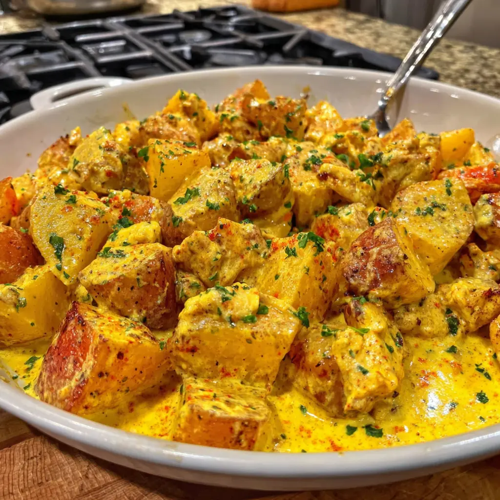 Creamy Cajun Chicken & Potatoes