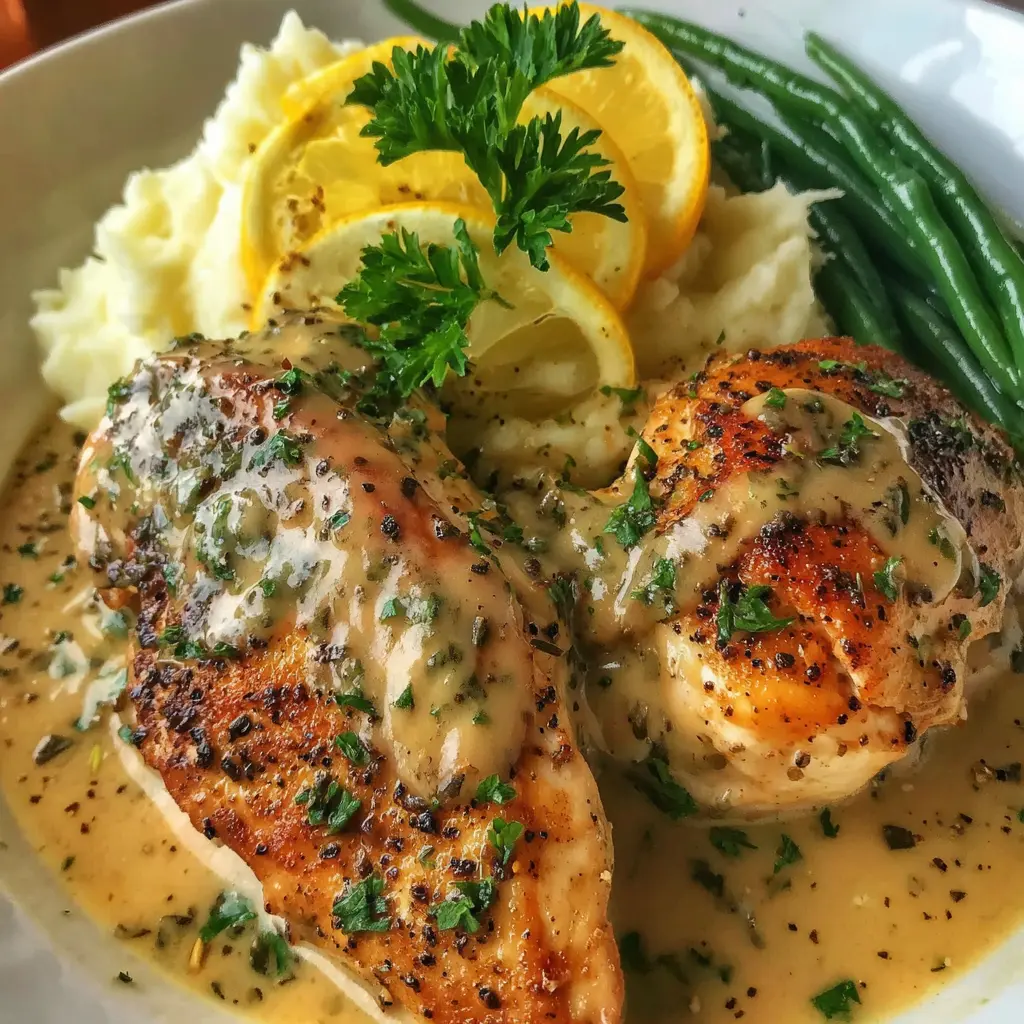 Creamy Garlic Chicken Pan