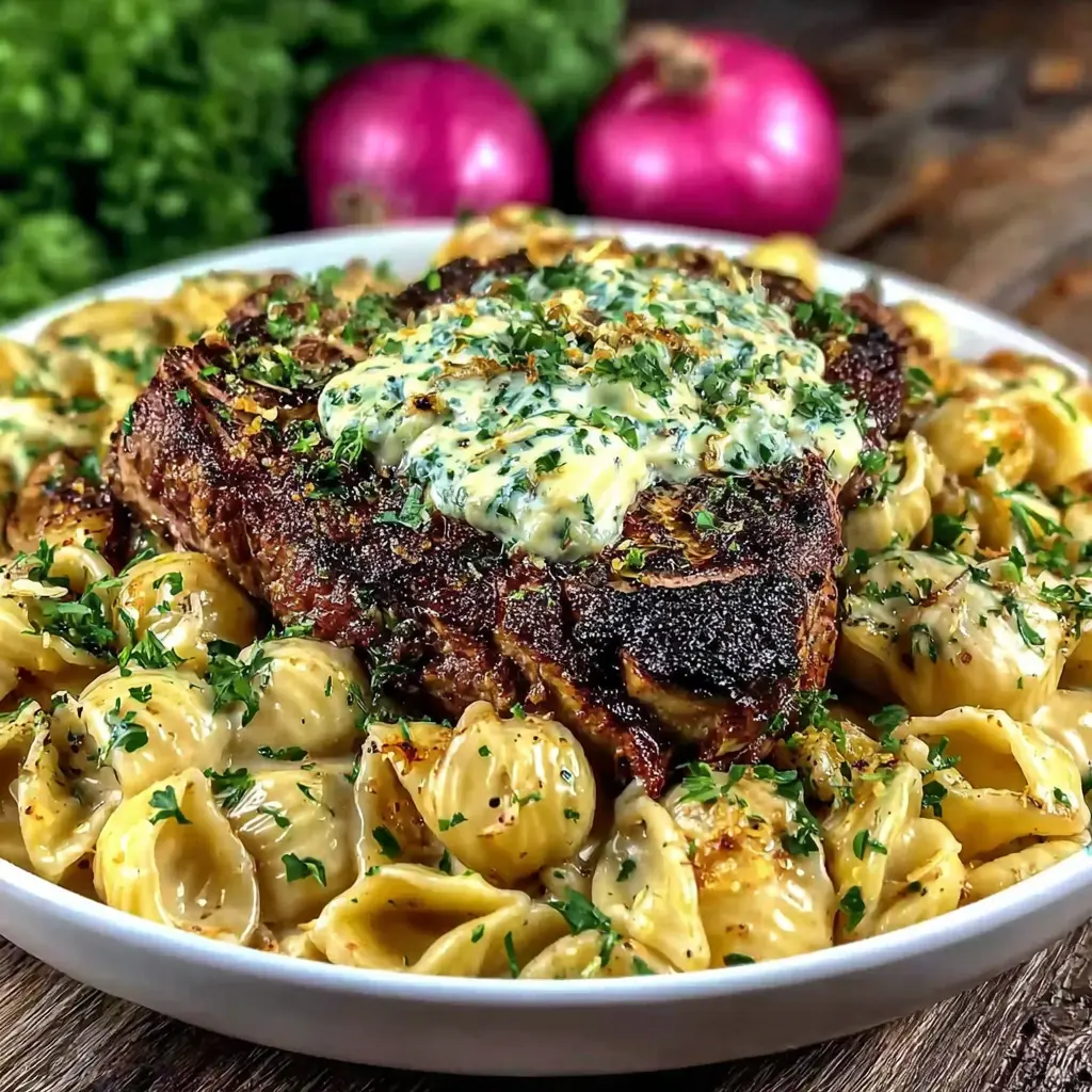 Cowboy Butter Steak Pasta Dinner