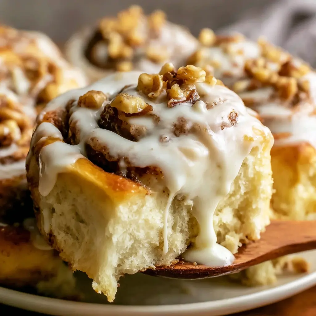Banana Nut Cinnamon Rolls