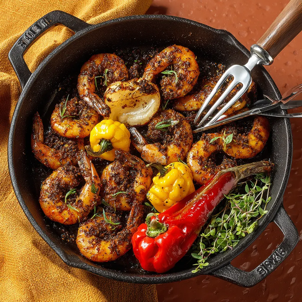 Jamaican Spicy Pepper Shrimp