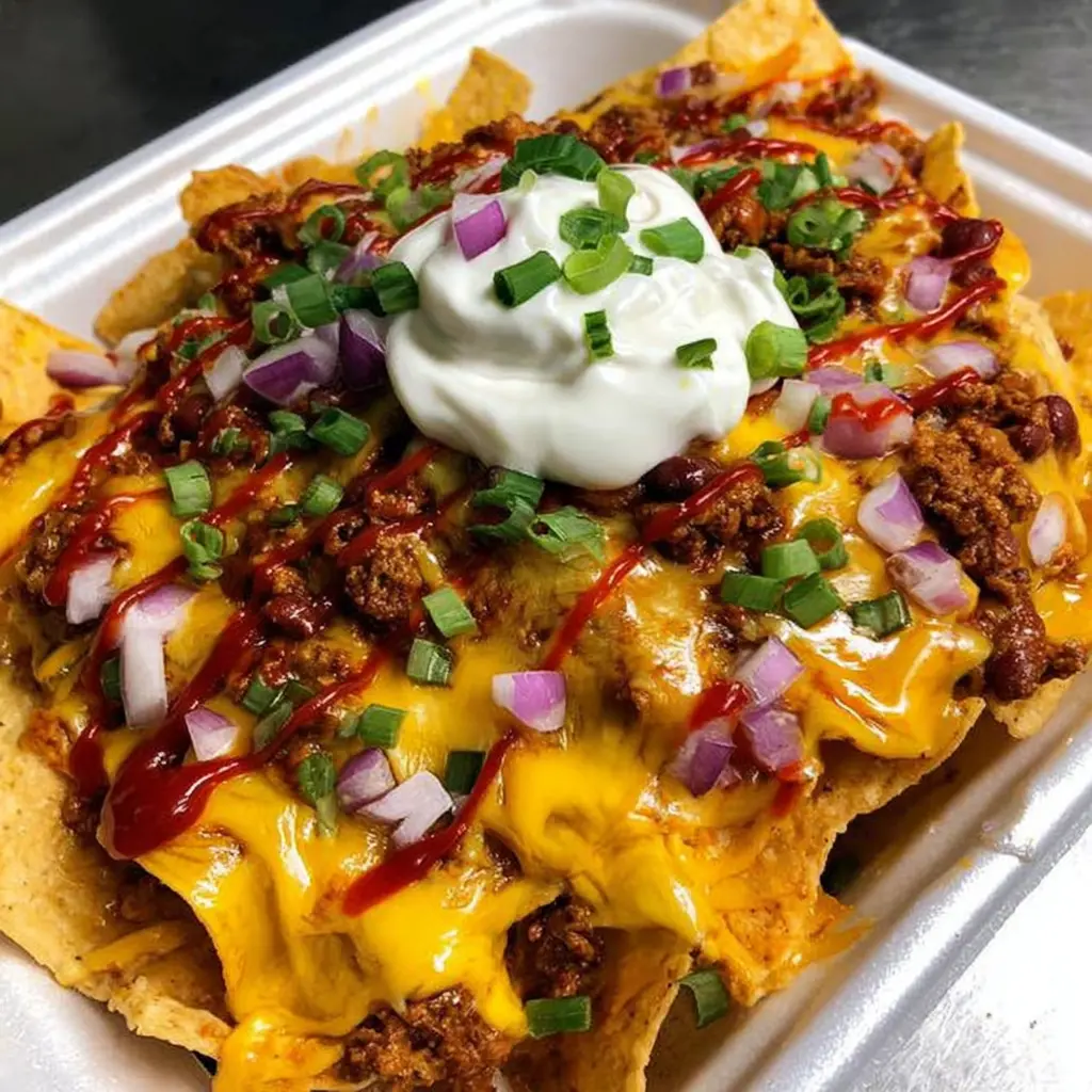 Quick Leftover Chili Nachos