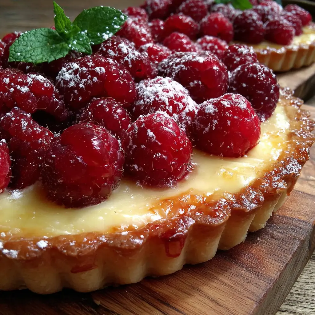 Rosewater Raspberry Tart
