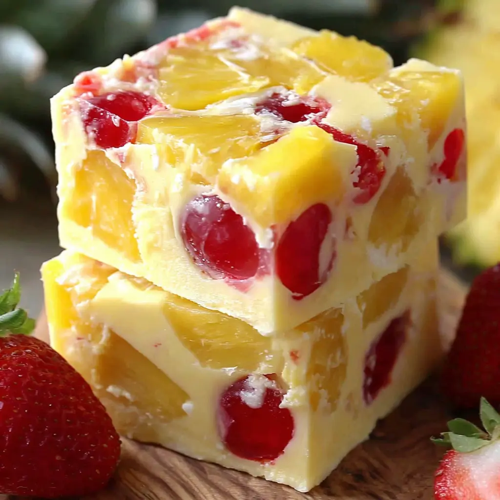 Pineapple Upside Down Cake Fudge