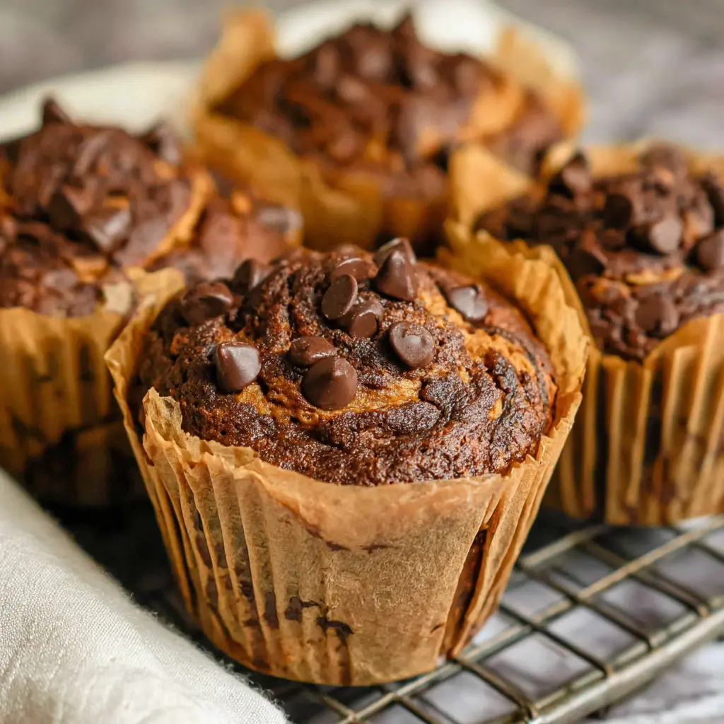 Chocolate Peanut Butter Muffins