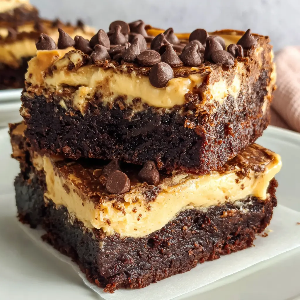 Peanut Butter Cheesecake Brownie Bars