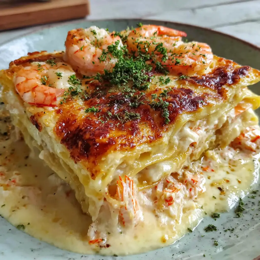 Seafood Lasagna Shrimp Crab