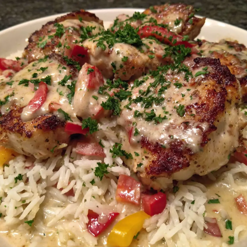 Cajun Chicken Rice Parmesan