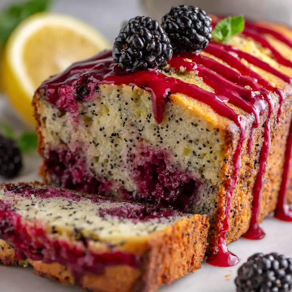 Blackberry Lemon Poppy Seed Loaf