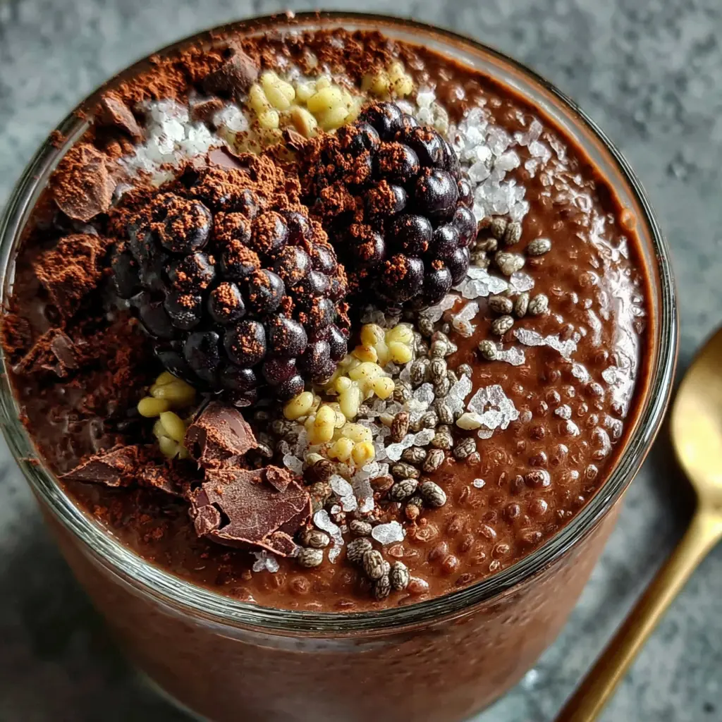 High Protein Chocolate Chia Pudding