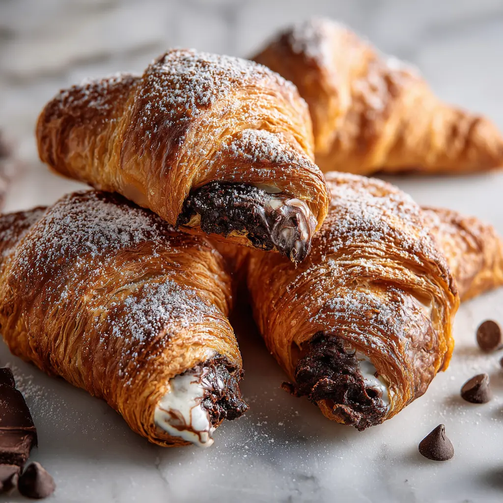 Brownie Batter Croissants Recipe